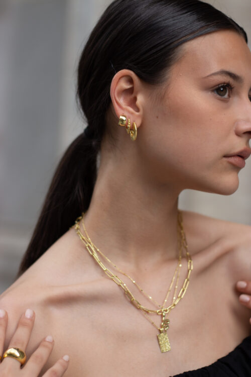 Combination of Le Minimal Series Jewelry in Gold Vermeil