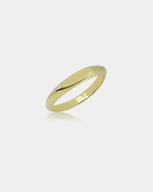 Lia Flat Band Ring Gold Vermeil made from sterling silver 925 or gold k14