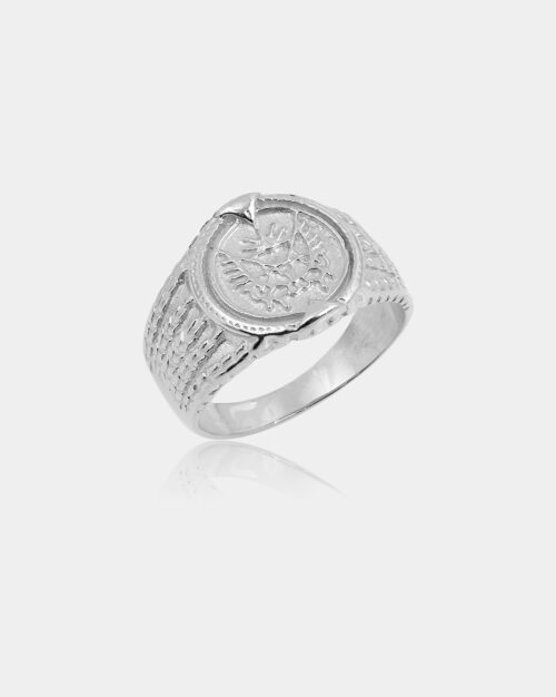 Tag Flag Ring made from sterling silver 925 or white gold k14