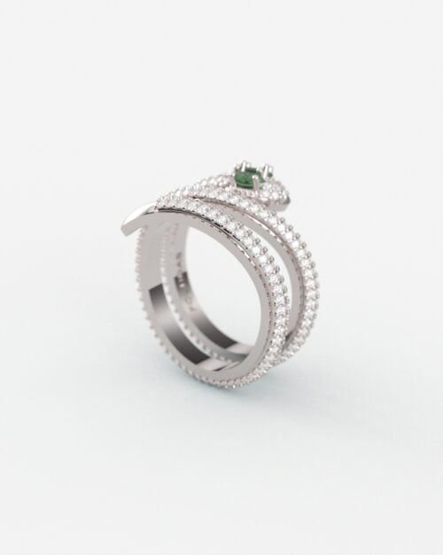 Snake Pave Ring