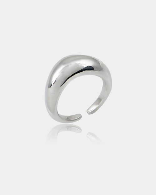 Erika Solid Glossy Adjustable Ring made from sterling silver 925