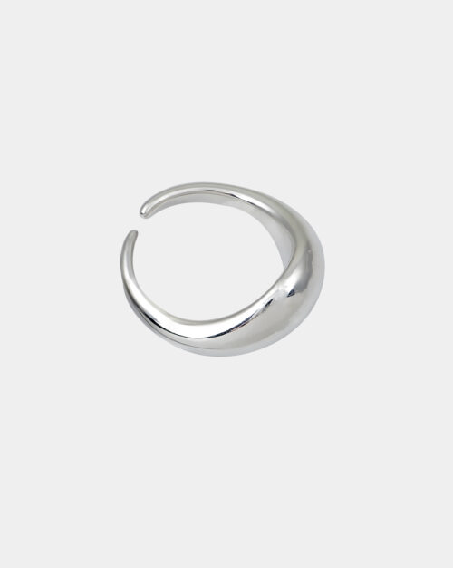 Erika Solid Glossy Adjustable Ring made from sterling silver 925