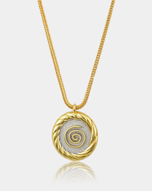 Speira Twist Necklace White n' Gold