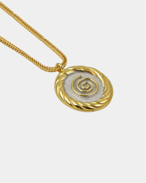 Speira Twist Necklace White n' Gold