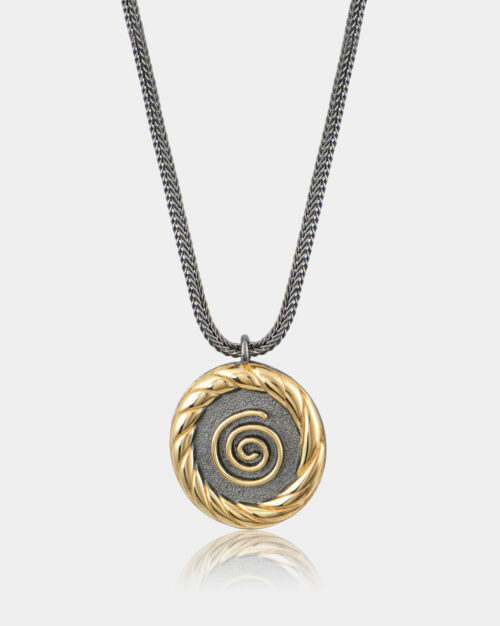 Speira Twist Necklace Black n' Gold