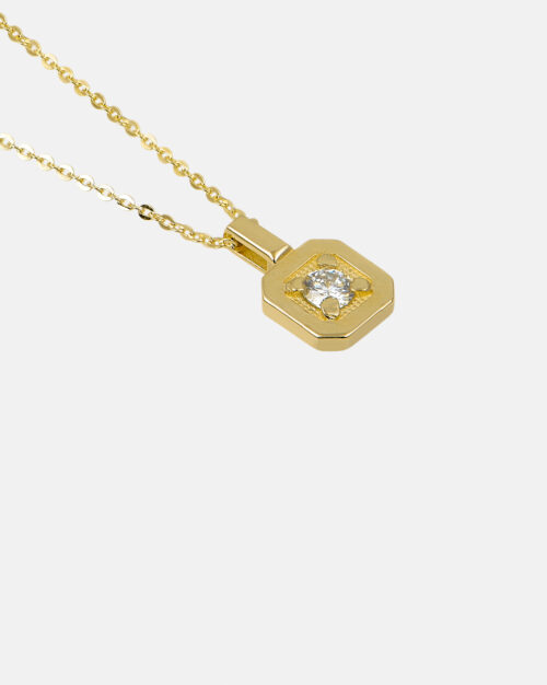 Moissanite 3.5 Solitaire Necklace Gold