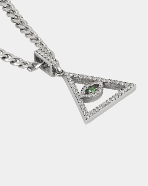 New Order Pyramid Eye Necklace