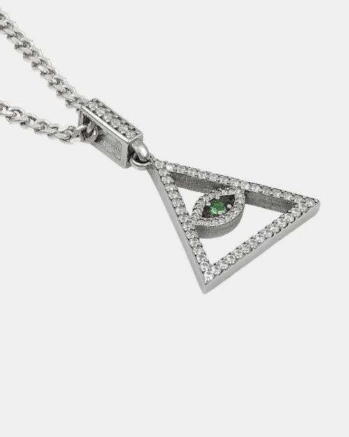 New Order Pyramid Eye Necklace