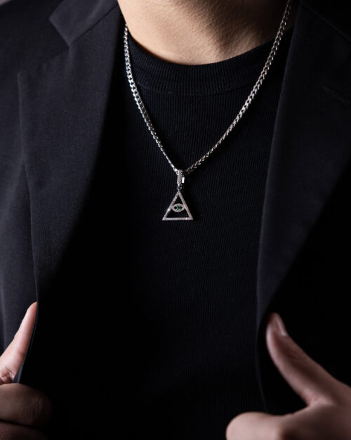 New Order's Pyramid Eye Necklace