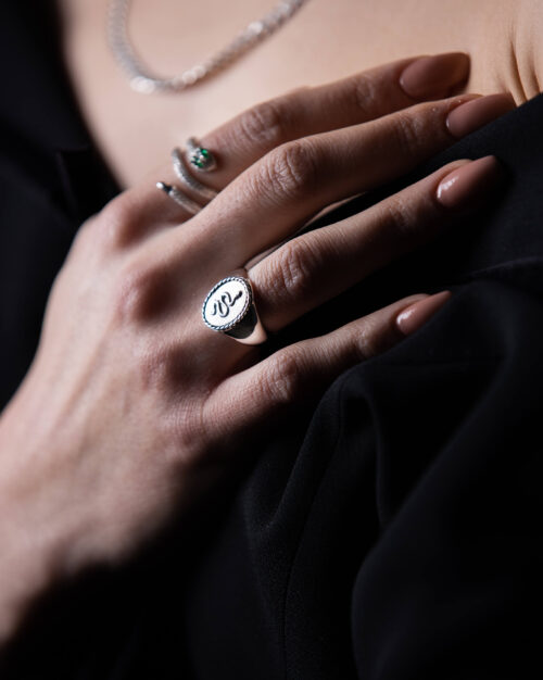 Signet Snake Ring