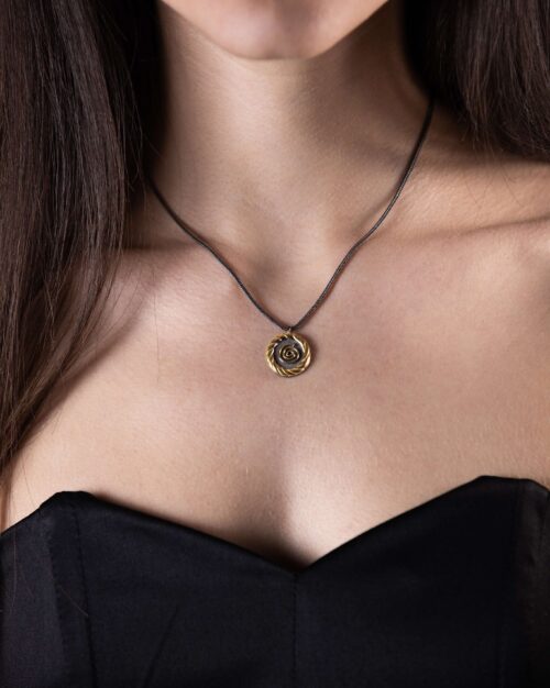 Speira Twist Necklace Black n' Gold