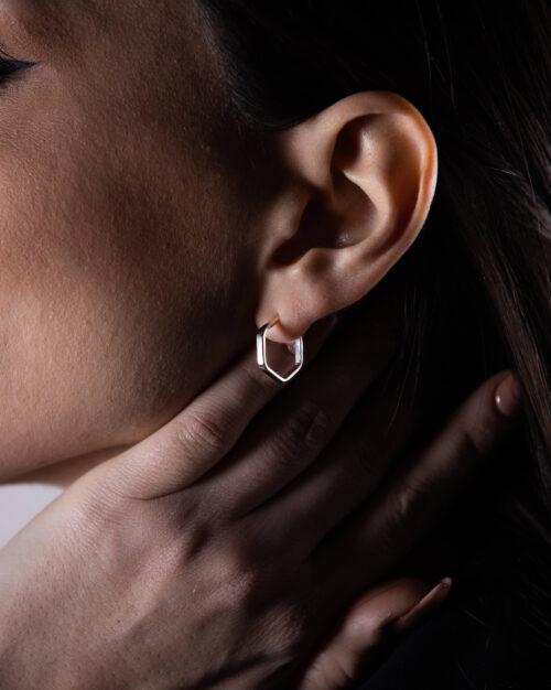 Hexagon Minimal Earrings