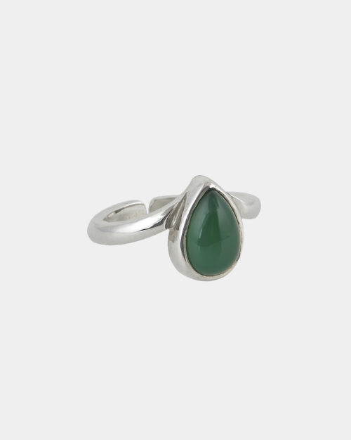 Frida Green Agate Ring