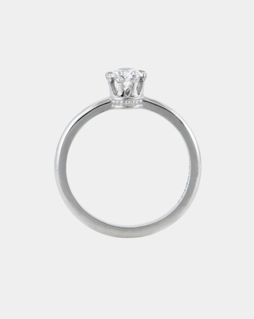 Crown Solitaire Ring