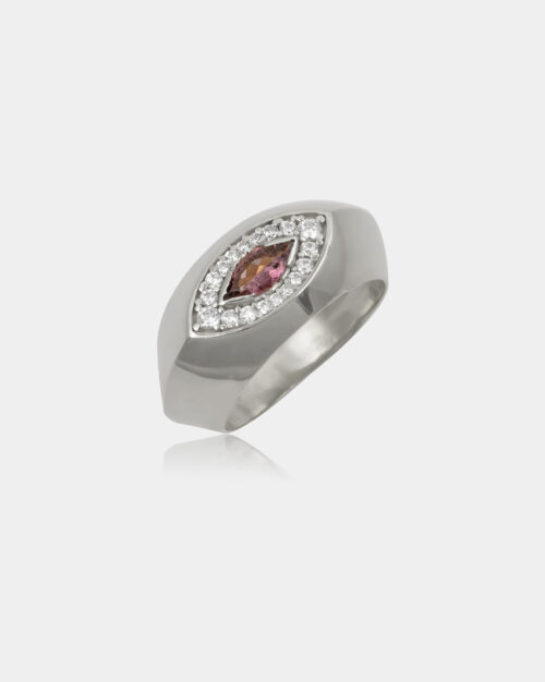 Dian Eye Pink Tourmaline Ring