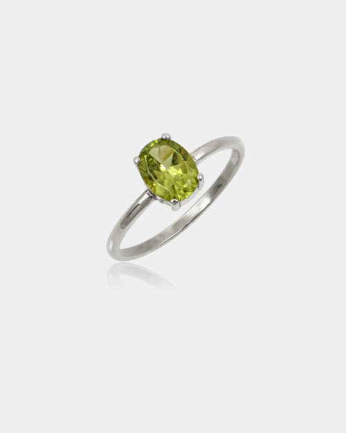 Peridot Oval Band