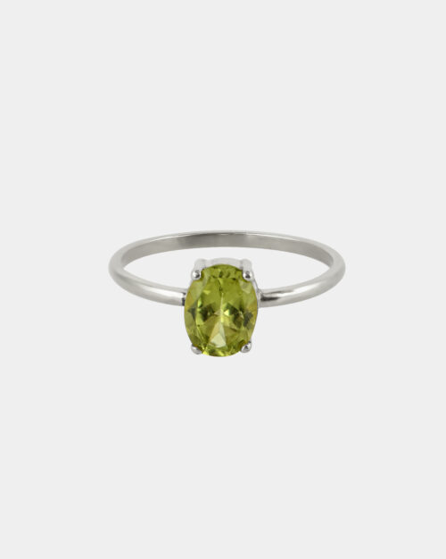 Peridot Oval Band