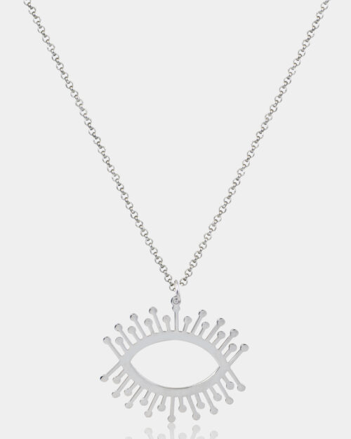 Minimal Evil Eye Necklace