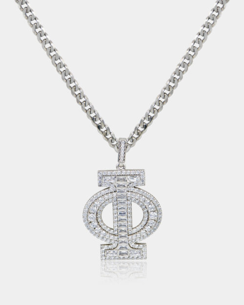 Φ Pave Pendant Baguette n' Round