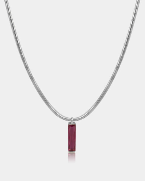 Virna Synthetic Ruby Necklace