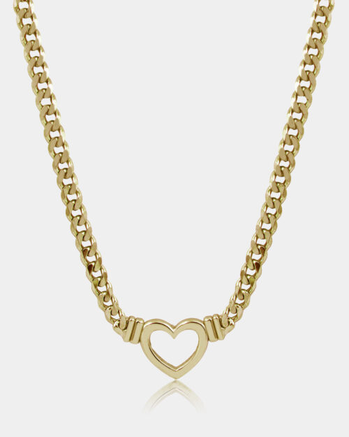 Bond X Heart Necklace Gold Vermeil