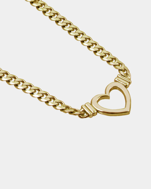 Bond X Heart Necklace Gold Vermeil