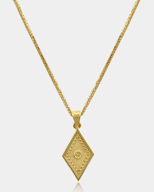 Byzantine Rhombus Necklace Gold