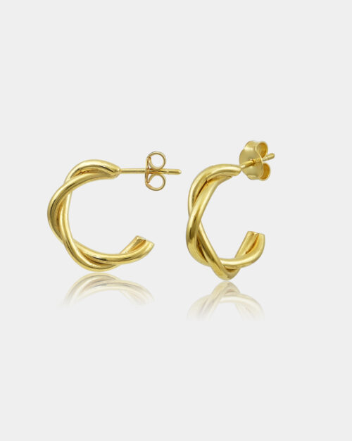 Carla V2 Spiral Earrings Gold Vermeil