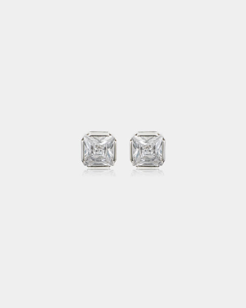 Princess Cut Stud Earrings