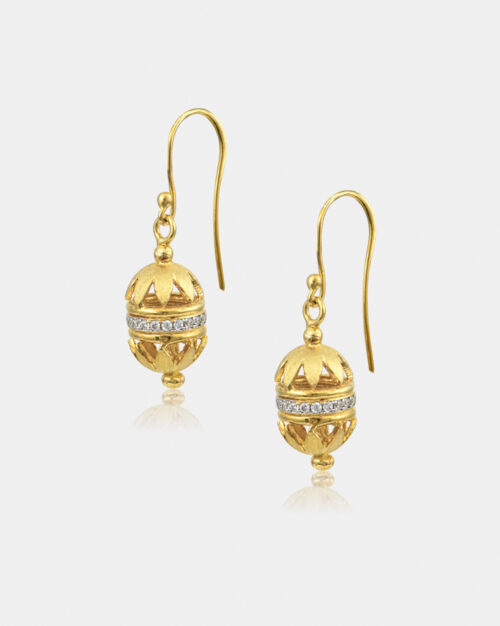 Athenais Byzantine Earrings Gold Vermeil