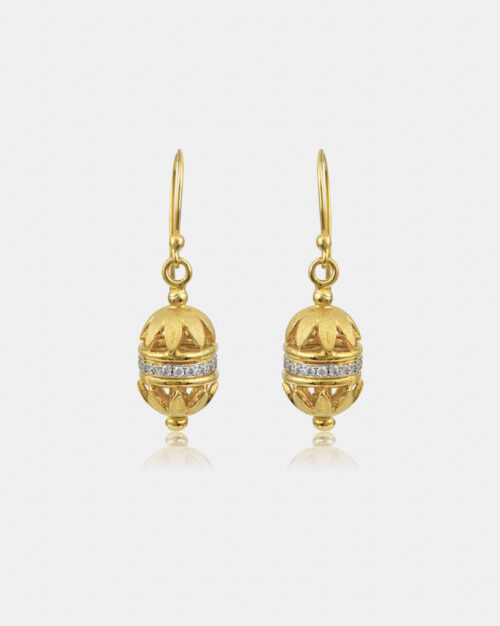 Athenais Byzantine Earrings Gold Vermeil