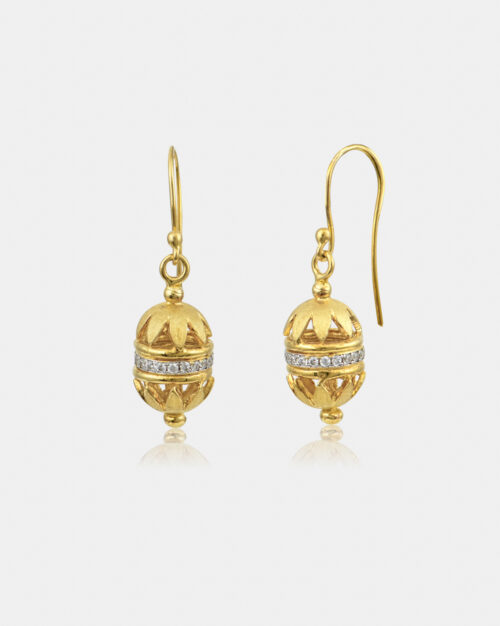 Athenais Byzantine Earrings Gold Vermeil