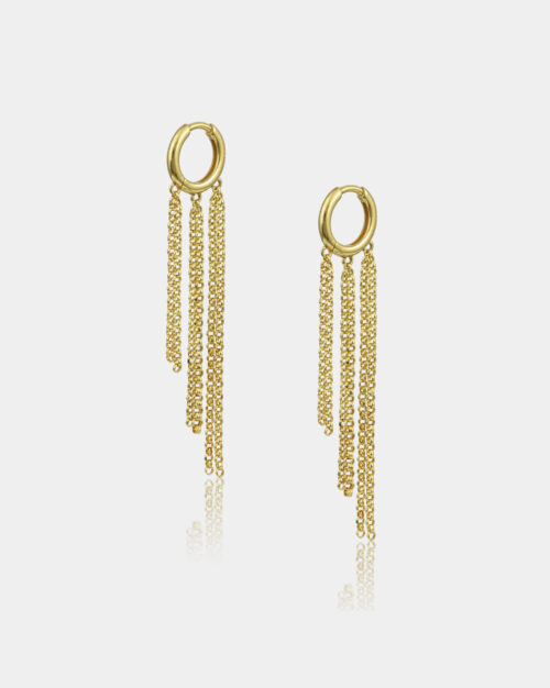 Chain Waterfall Huggies 8,5mm Gold Vermeil