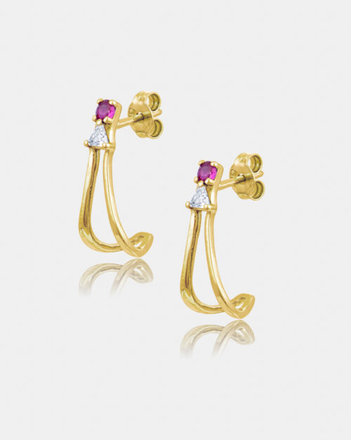 Gloria Earrings Gold Vermeil