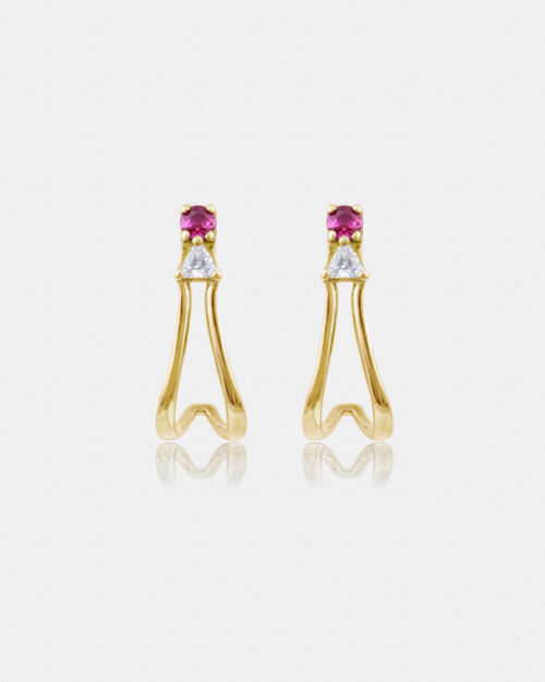 Gloria Earrings Gold Vermeil