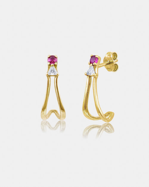 Gloria Earrings Gold Vermeil